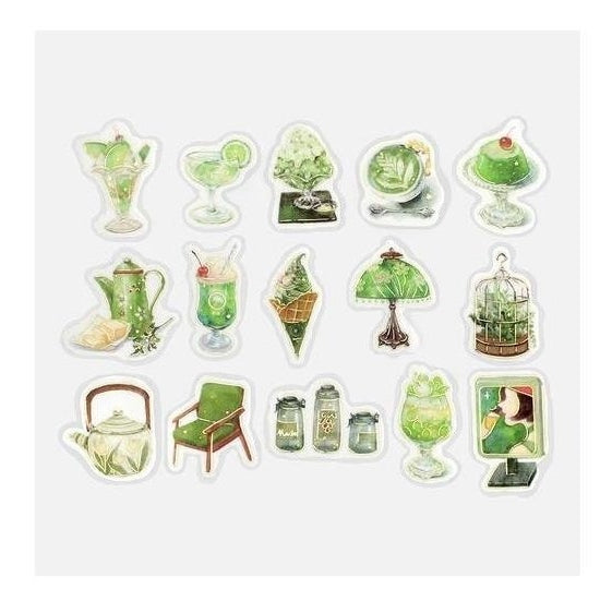 BGM Cafe A La Mode Deco Stickers 45pcs
