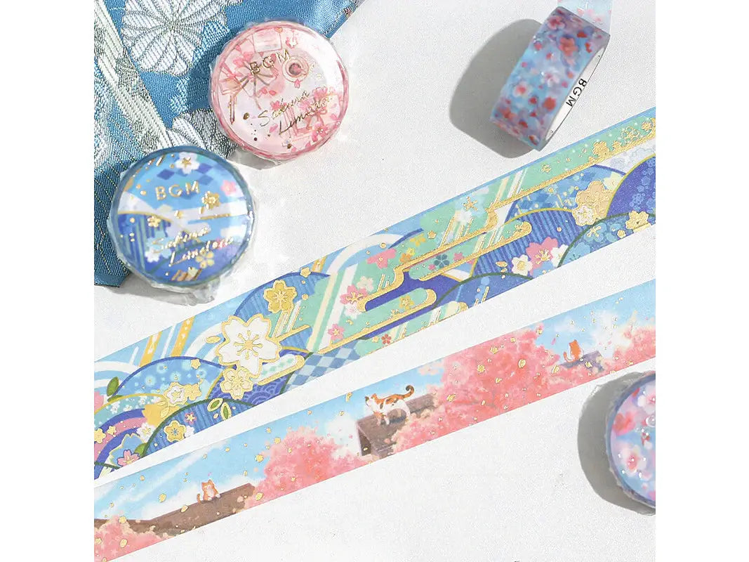 BGM Sakura Cherry Blossom Pattern Limited Washi Tape 30mmx5m