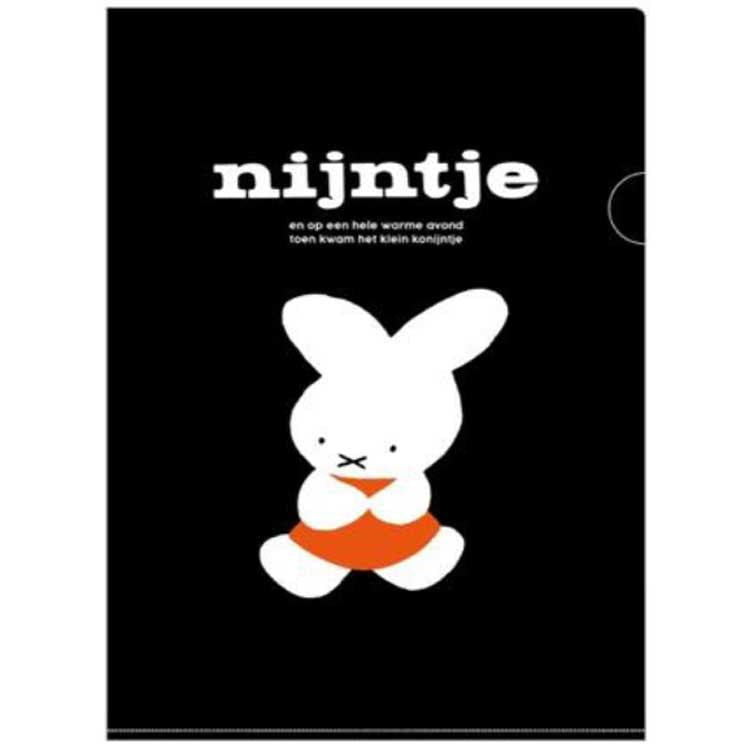 BSS Miffy A4 Clear Folder – Nijntje 70th Anniversary Edition - Black