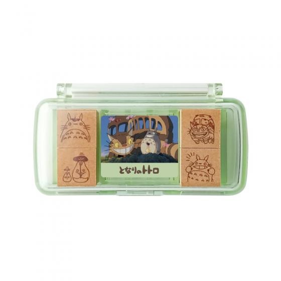 Beverley My Neighbour Totoro Neko Bus Mini Wooden Stamps