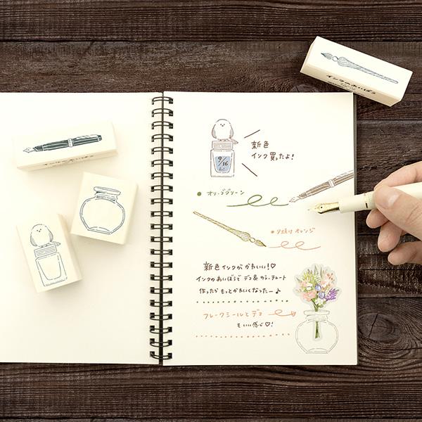 Beverly Ink no Aibou Wooden Stamp, Shimaenaga