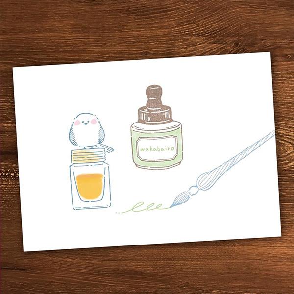 Beverly Ink no Aibou Wooden Stamp, Shimaenaga