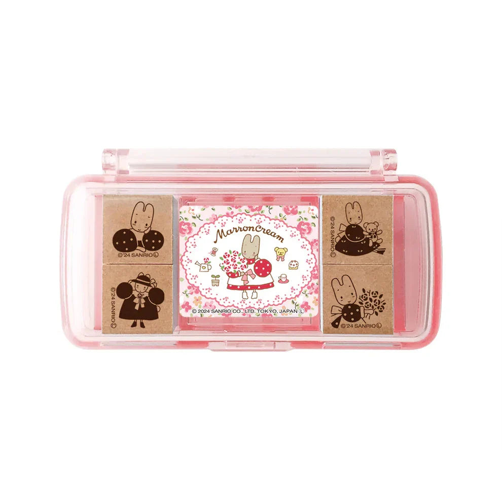 Beverly Marroncream Mini Wooden Stamps