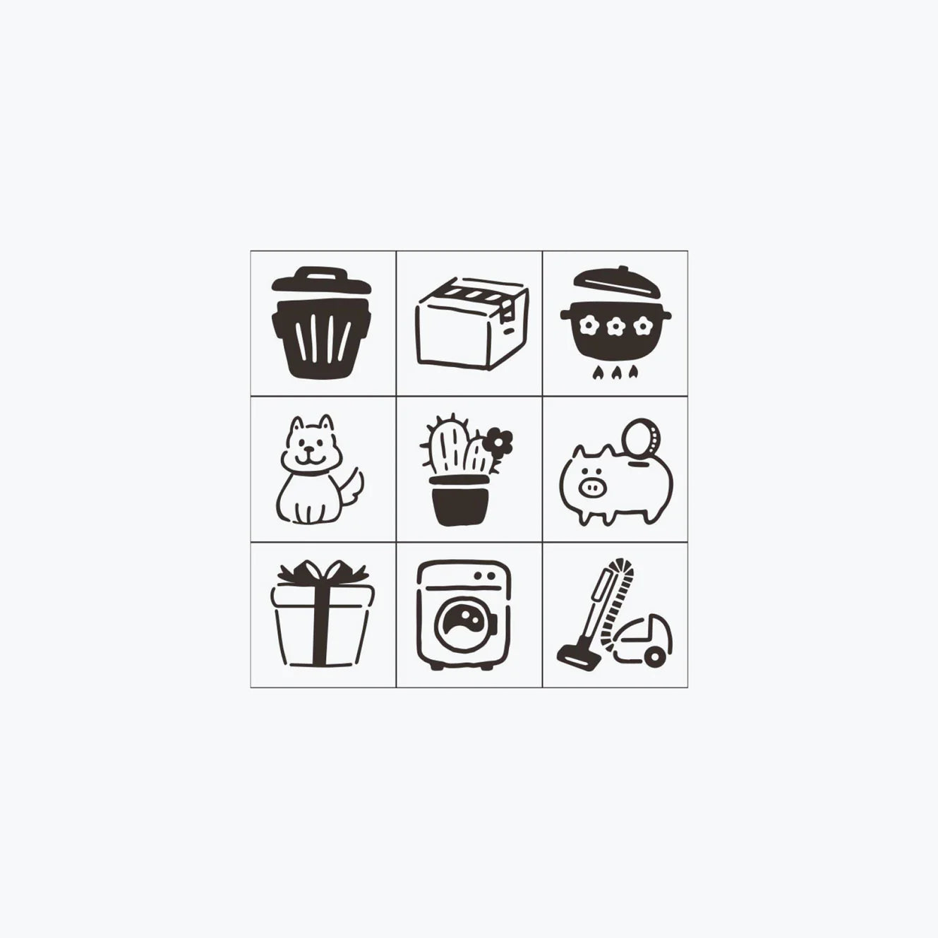 Beverly Planner Companion Stamp 9P Set - Everyday Life