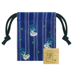 Beverly Stamp Kinchaku Pouch Set – Totoro & Frog