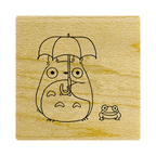 Beverly Stamp Kinchaku Pouch Set – Totoro & Frog