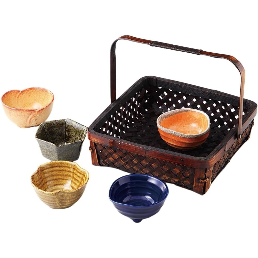 Bimitei Kobachi Small Bowl 5P Basket Set