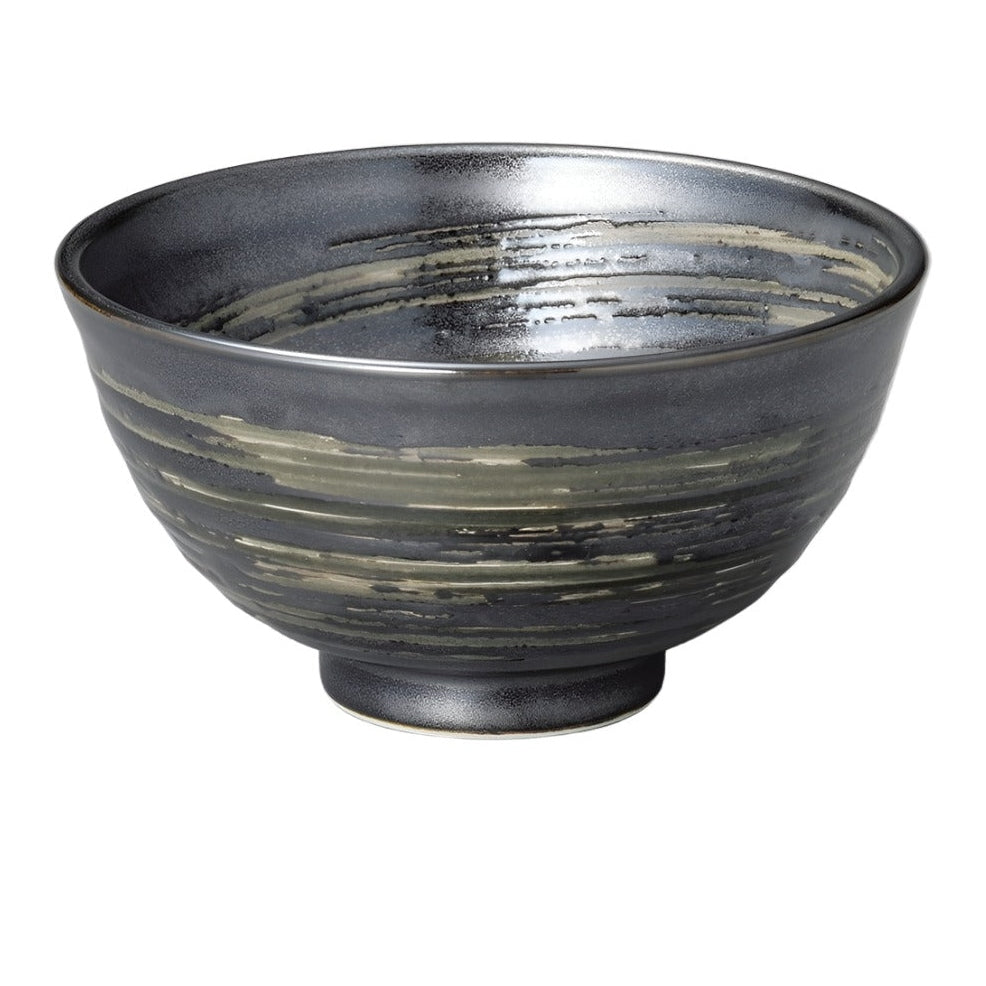 Black Whirlpool Rice Bowl 12.5D