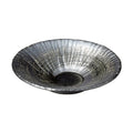 Black Whirlpool Shallow Plate 20D