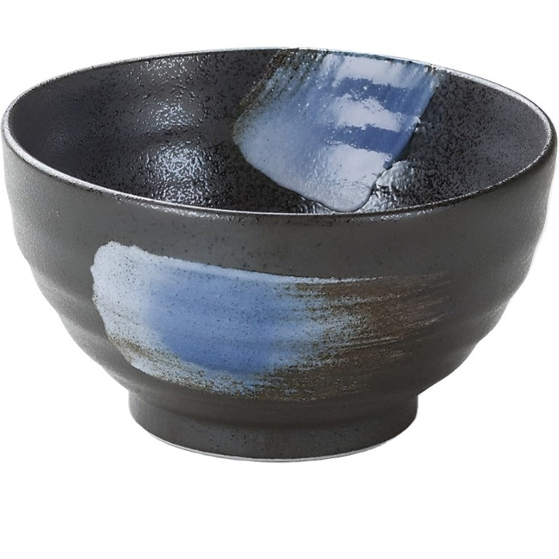 Blue Crystal Brush Rice Bowl 12.5D