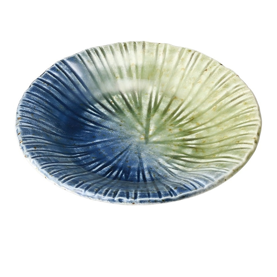 Blue-Green Serving Plate 14.5D