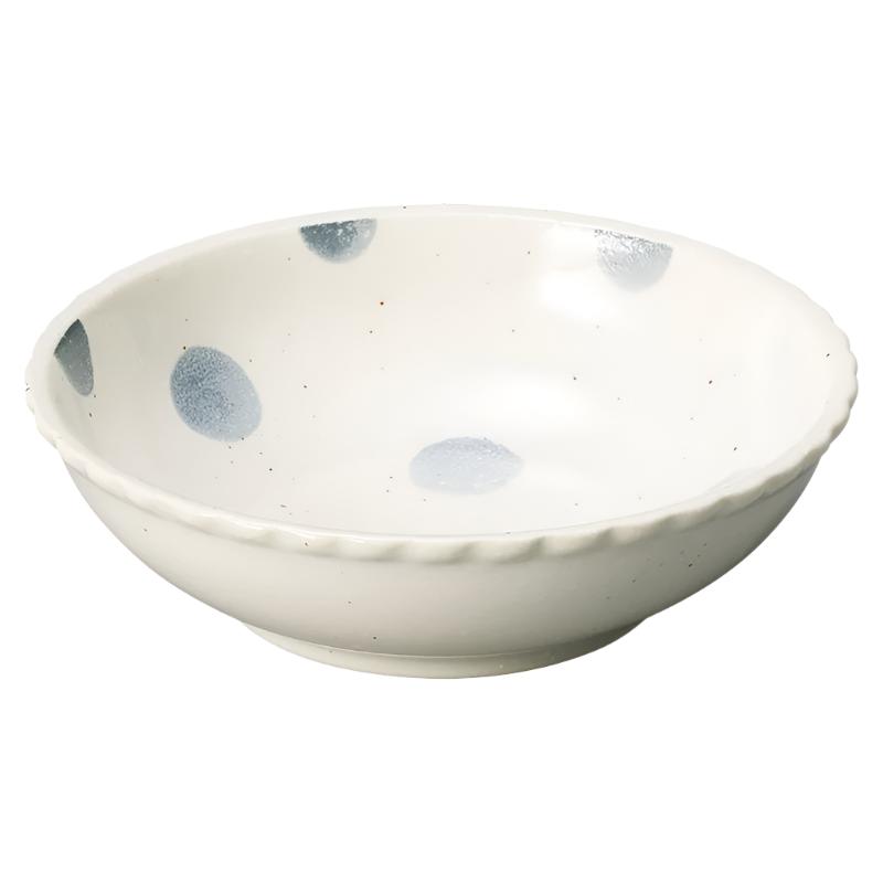 Blue Polka Dots Bowl 16D