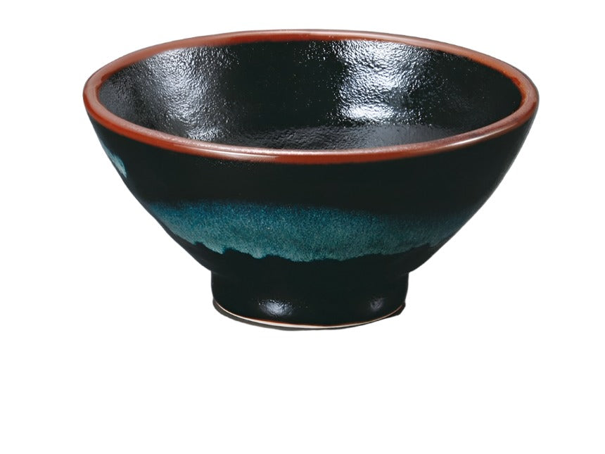 Blue Tenmoku Rice Bowl 15D