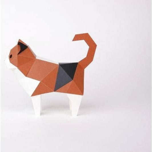 Bog Craft KAKU KAKU TINY Paper Craft - Calico Cat