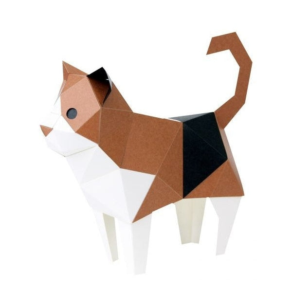 Bog Craft KAKU KAKU TINY Paper Craft - Calico Cat