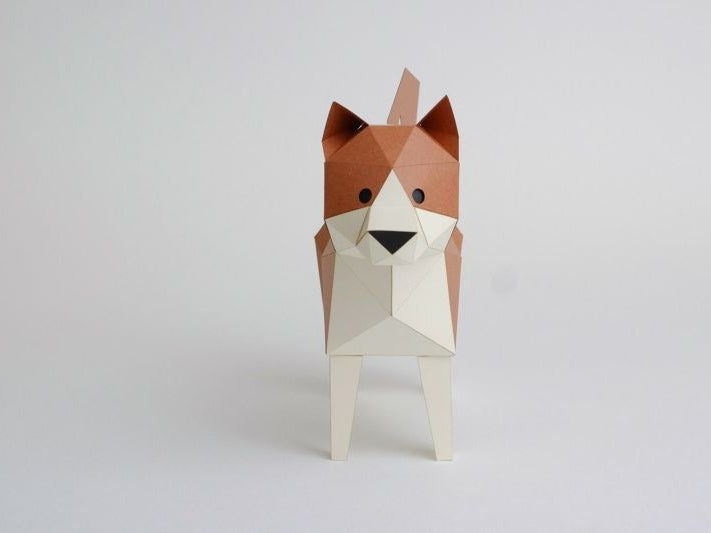 Bog Craft KAKU KAKU TINY Paper Craft - Shiba Inu Dog