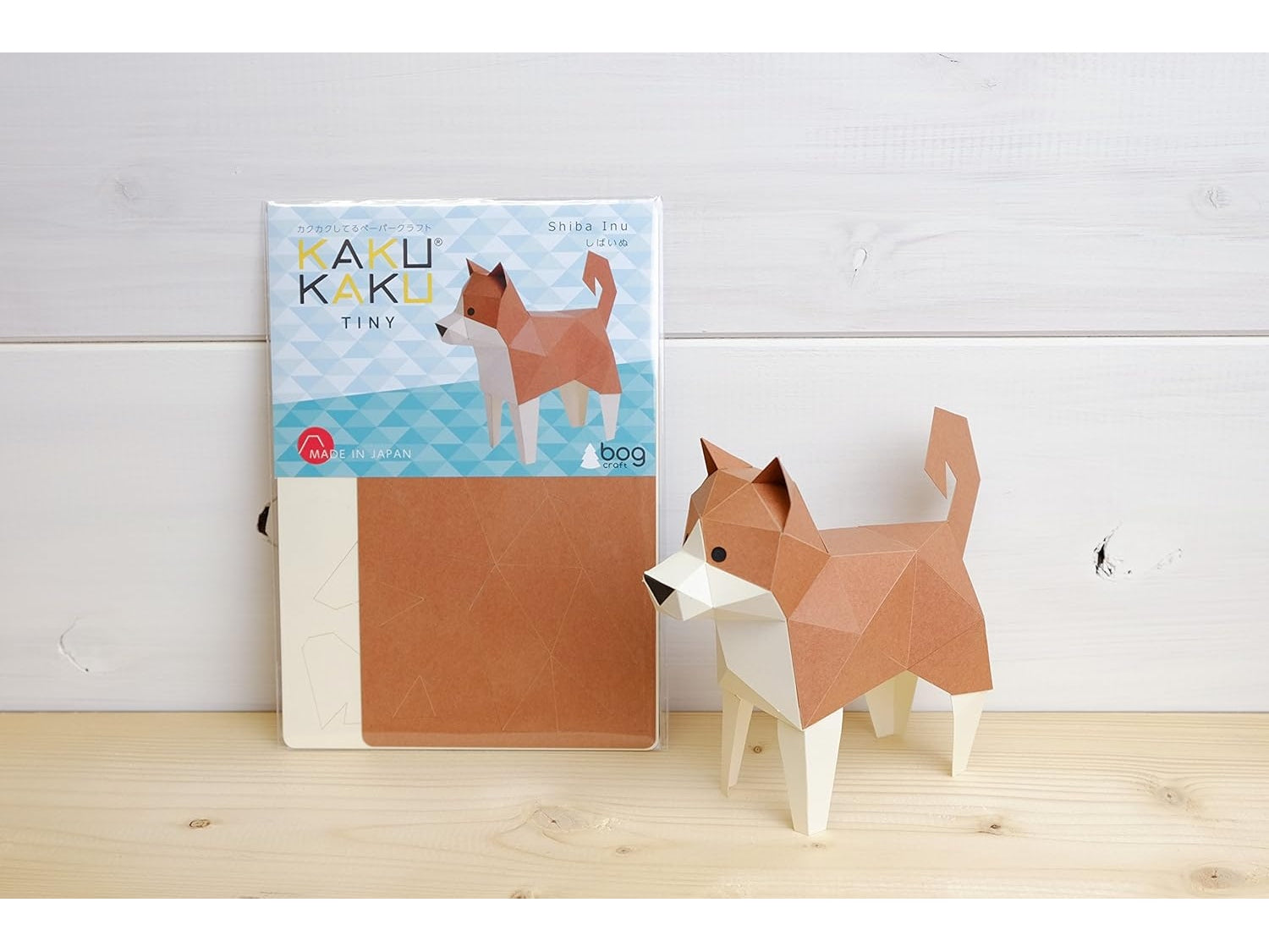 Bog Craft KAKU KAKU TINY Paper Craft - Shiba Inu Dog