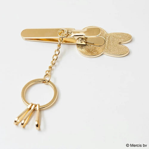 Bruna Miffy Face Clip Key Holder - Blue Miffy