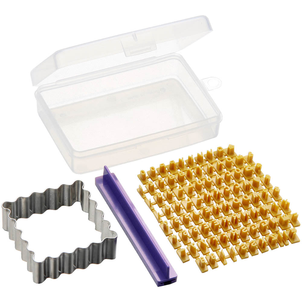 Cakeland Tiger Crown Mini Cookie Stamp - Alphabet