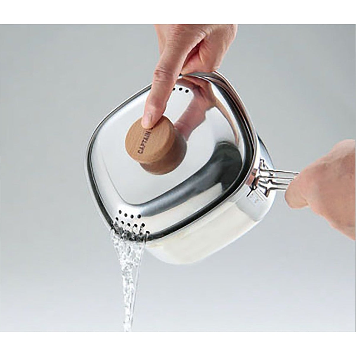 Captain Stag Stainless Steel Ramen Cooking Pot 1.3L