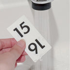 Carl Panel Calendar date panel being rinsed under a tap