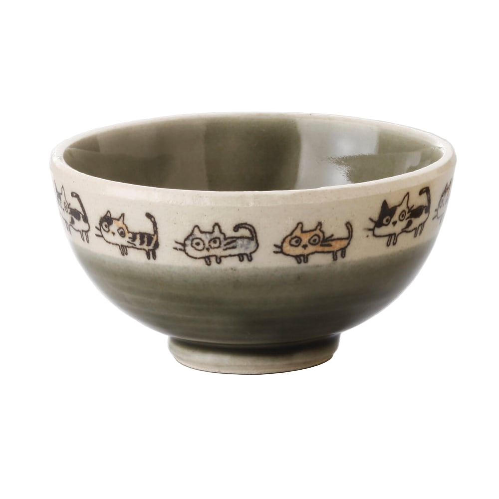 Cat Walk Rice Bowl 11D - Green