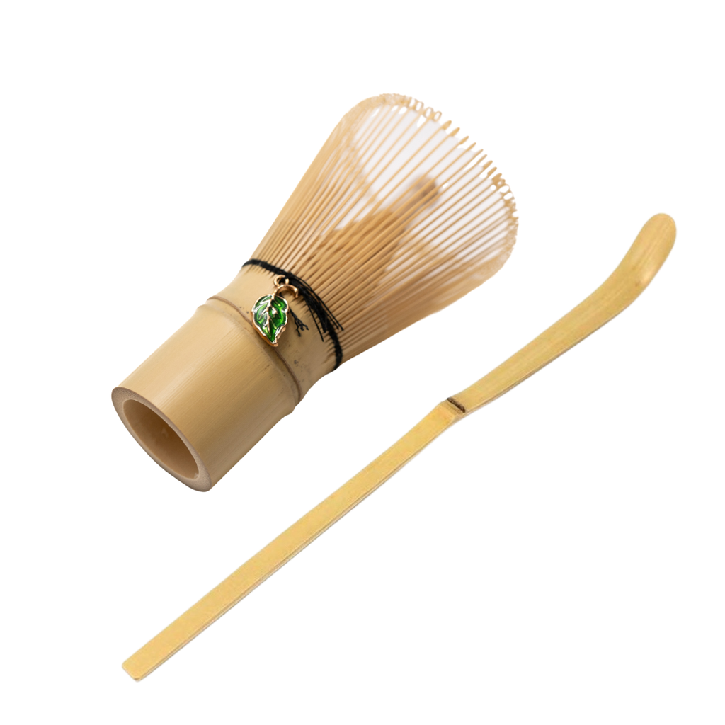 Chasen Matcha Tea Whisk 100 Prong - Green Leaf