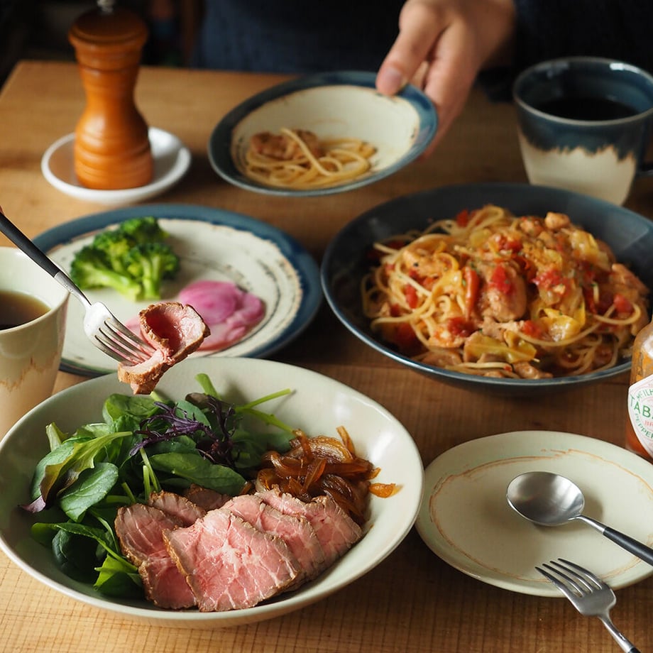 Chips Bread&Rice Mug - Indigo