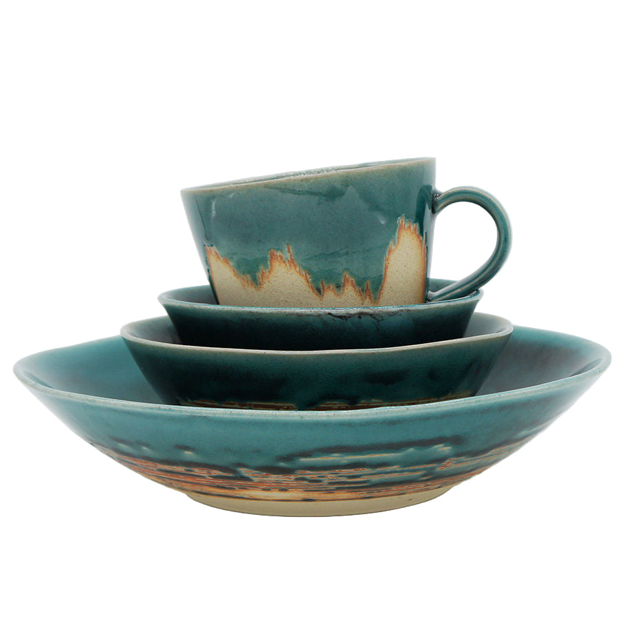 Chips Bread&Rice Mug - Turquoise Blue