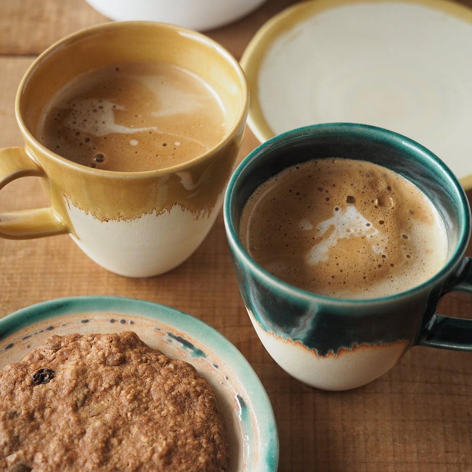 Chips Bread&Rice Mug - Turquoise Blue