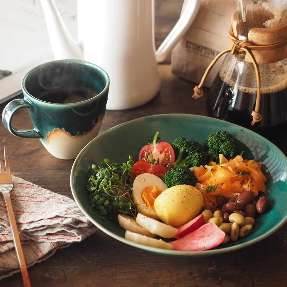 Chips Bread&Rice Mug - Turquoise Blue