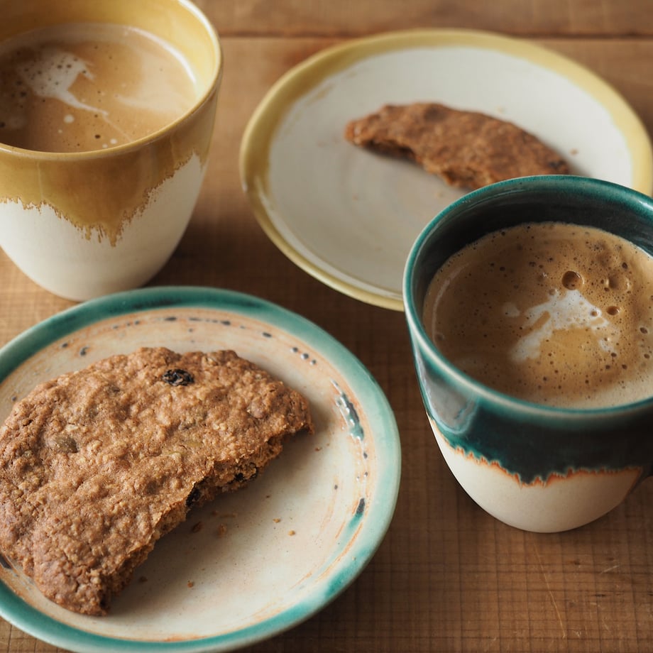 Chips Bread&Rice Plate S - Turquoise Blue