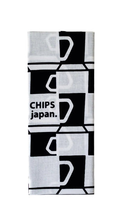 Chips Tenugui both designs folded