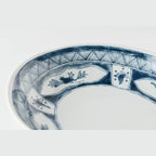 Edokko Dinosaur Oval Deep Plate 21.5 x 22 x 10.5