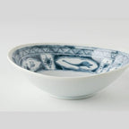 Edokko Dinosaur Oval Mini Dish 14.5 x 13 x 4