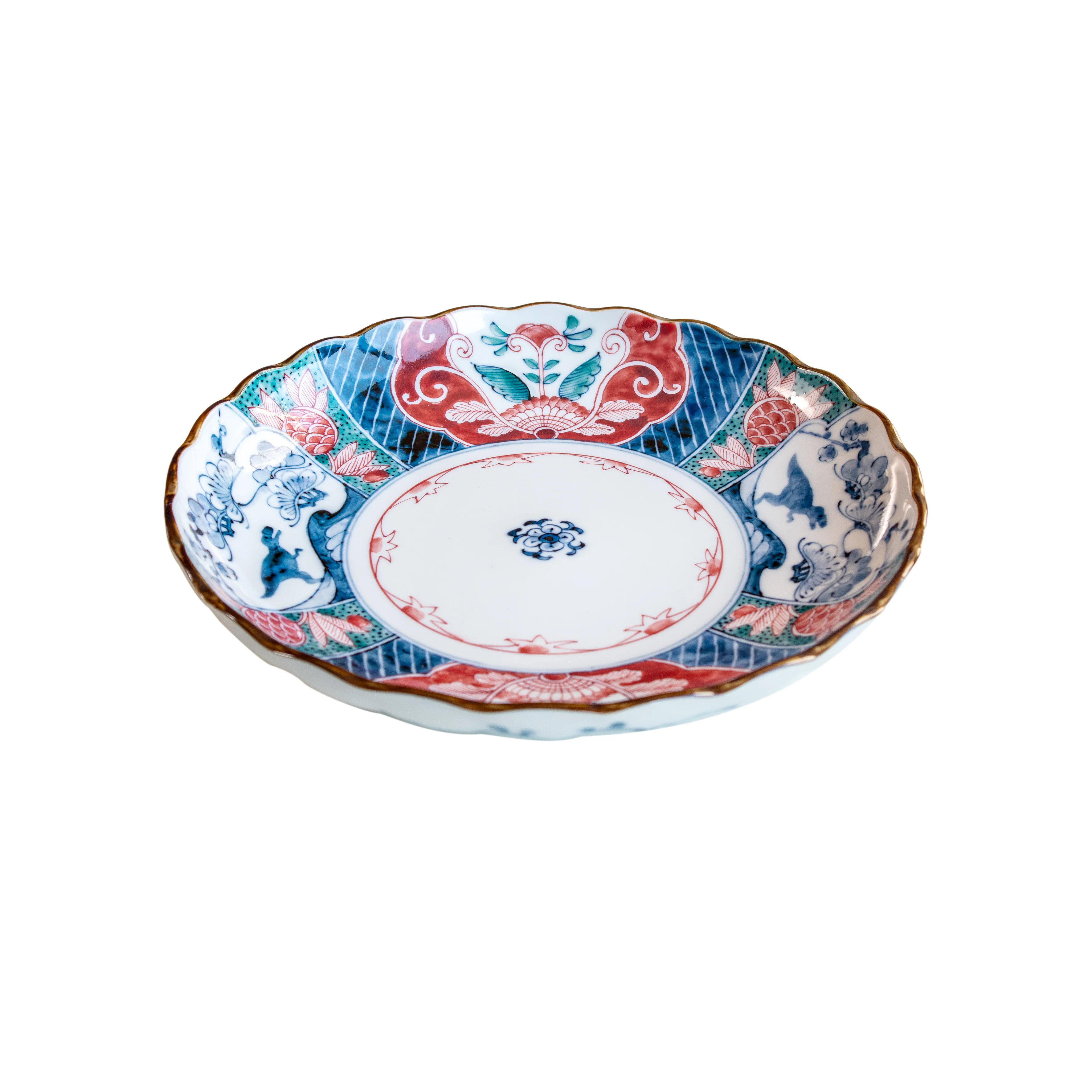 Edokko Dinosaur Ryoen Shallow Bowl 23D