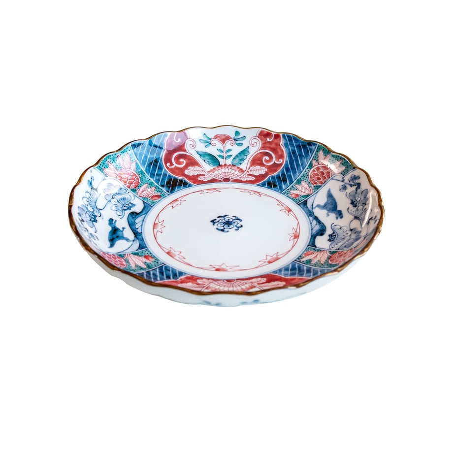 Edokko Dinosaur Ryoen Shallow Bowl 23D