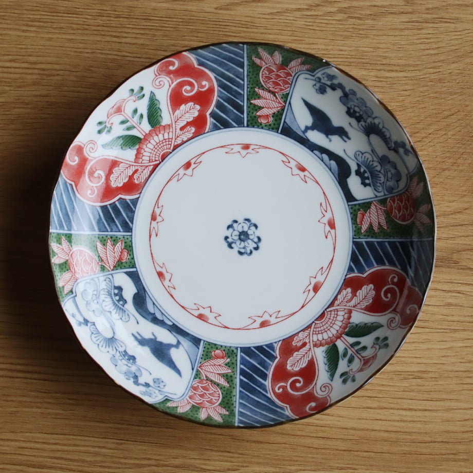 Edokko Dinosaur Ryoen Shallow Bowl 23D