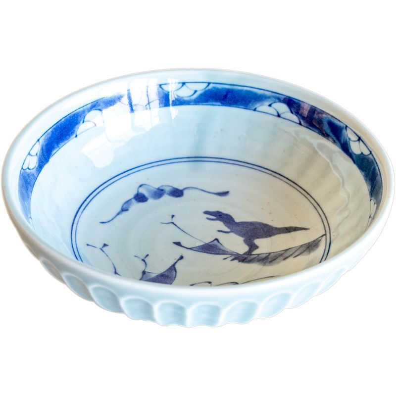 Edokko Dinosaur Shinogi Bowl 15.5D