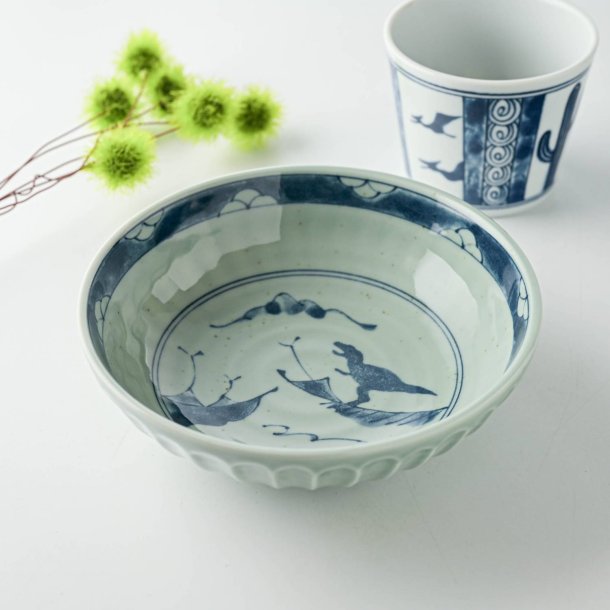 Edokko Dinosaur Shinogi Bowl 15.5D