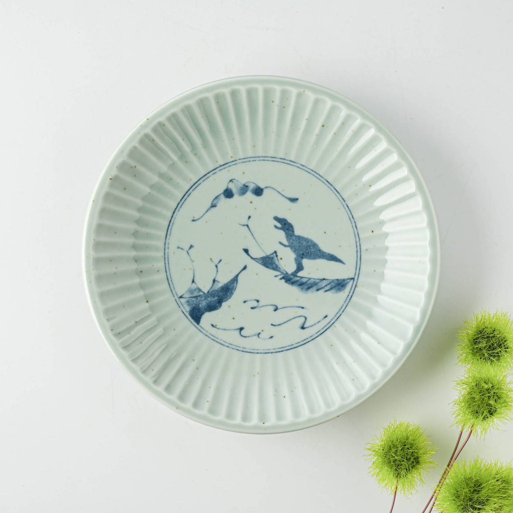 Edokko Dinosaur Shinogi Mini Plate 15.5D