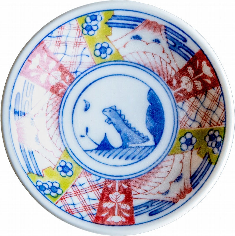 Edokko Dinosaur Small Plate 9D - Asahiryuu
