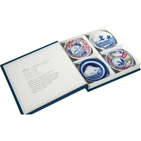 Edokko Dinosaur Small Plates Set 4P