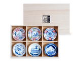 Edokko Dinosaur Small Plates Wooden Gift Set 6P
