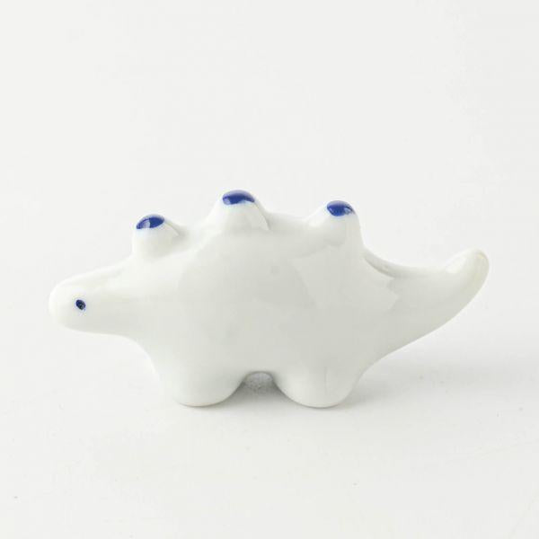 Edokko Stegosaurus Dino Chopstick Rest - White x Blue