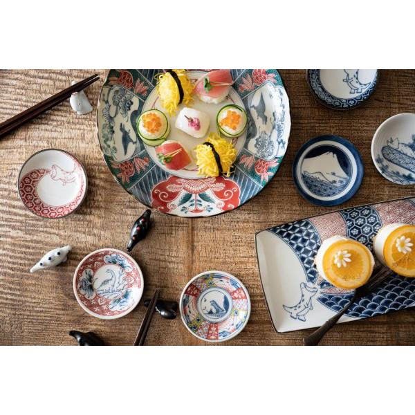 Edokko Stegosaurus Dino Chopstick Rest - White x Blue