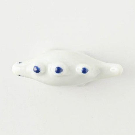 Edokko Stegosaurus Dino Chopstick Rest - White x Blue