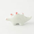 Edokko Stegosaurus Dino Chopstick Rest - White x Red