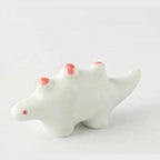 Edokko Stegosaurus Dino Chopstick Rest - White x Red