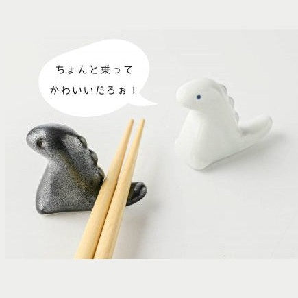 Edokko T-Rex Dino Chopstick Rest - Black x Red